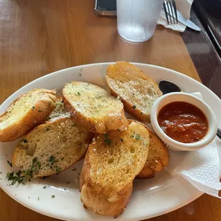 free garlic bread