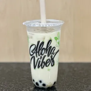 Jasmine Tea with Honey Boba