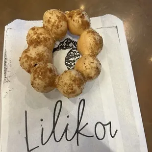 Biscoff mochi donut is tasty and soft