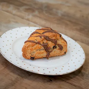 a pastry on a plate