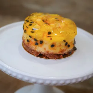 a cake on a cake stand