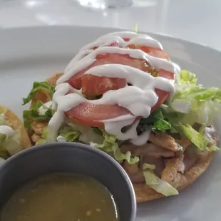 Chicken tostada