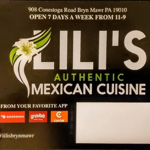 the name of the restaurant