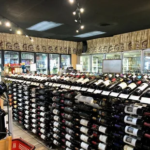 A variety of wine to choose from.