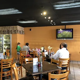 The restaurant area.