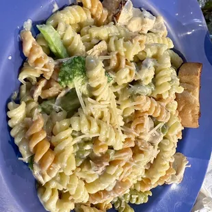 My granddaughter's pasta dish.