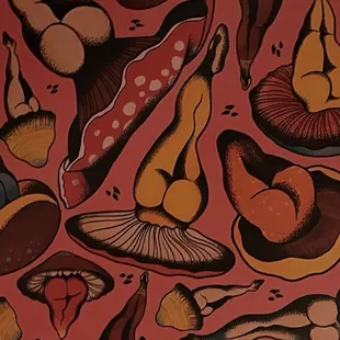 Wallpaper in the bathroom