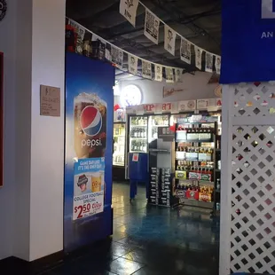 the inside of the store