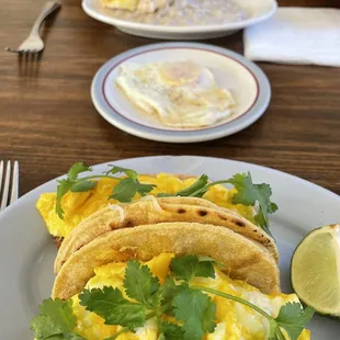 Breakfast tacos  Sausage gravy