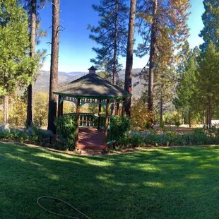 Gazebo for a wedding with a view of the mountains! Spectacular!