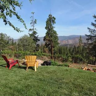 Upper Lawn with Fire Pit