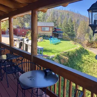 Full wrap around porch with a 180' view!