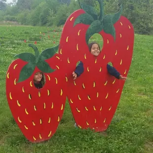 The little people love the cutout.