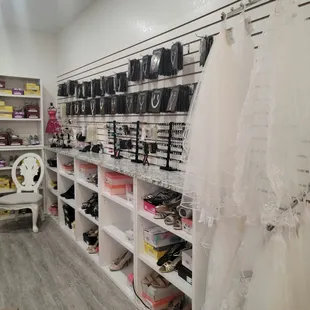 New shoe and jewelry area