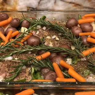 Roasted Rosemary pork chops (specialty item)