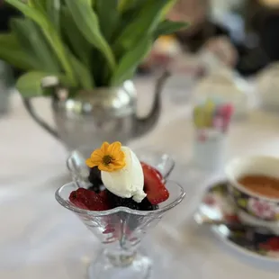 Berries and cream