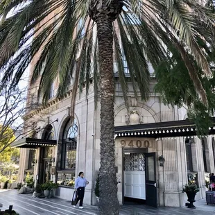 Outside the Culver Hotel.