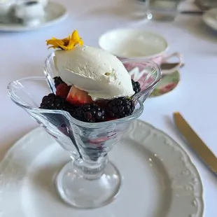 Fruit and cream