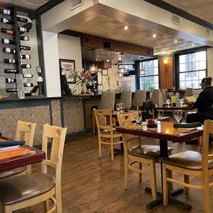 the dining area