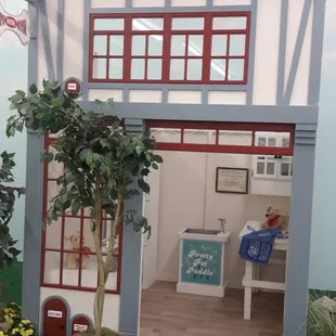 Vet's office - complete with bathing sink for your furry friends.