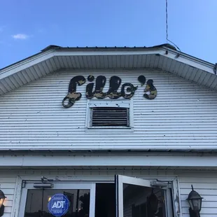 the front of the restaurant