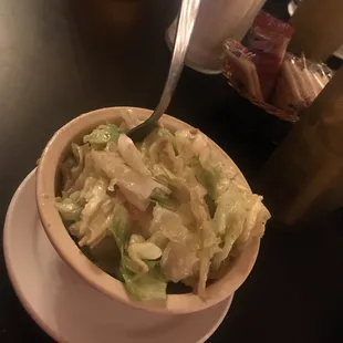 Lillo's has a "salad lady" who's purpose os to make this perfection. The house dressing is divine!