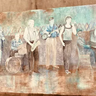 Downtown Leland mural-  rich part of Leland history