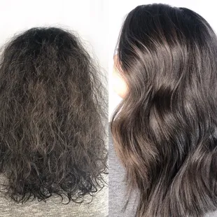 Before &amp; After Aveda transformation!