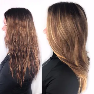 Before &amp; After Aveda transformation