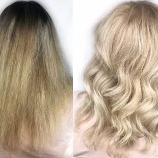 Before &amp; After Aveda transformation!