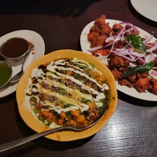 Samosa Chaat, Chicken 65