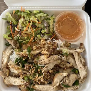 Grilled chicken vermicelli