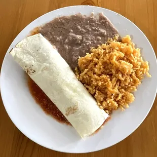 Chicken Burrito with Rice and Beans (a la Carte)