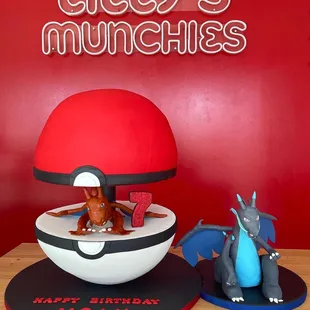 Pokemon ball cake