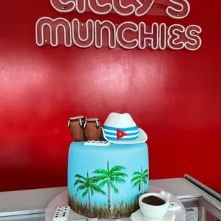 Cuban themed cake
