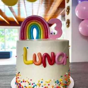 Rainbow Custom Cake Miami
