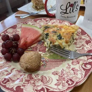 Spinach &amp; Mushroom Quiche