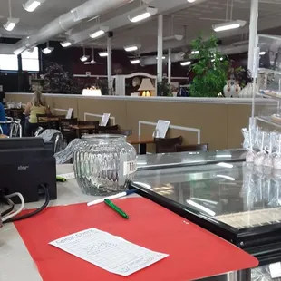 sushi and sashimi, interior