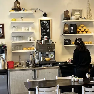 Inside the bistro