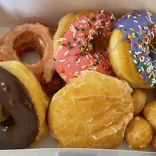 dough desserts, food, donuts