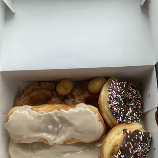 Half dozen plus they always throw in free donut holes