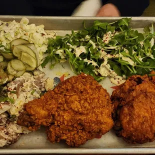 Large Plate (2 Piece, Arugula Potato Salad)