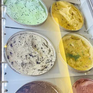 different flavors of ice cream