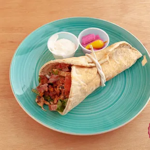 Beef or Chicken Shawarma Wrap