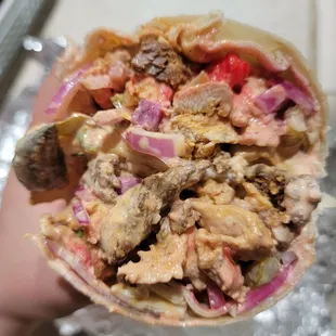 Combo shawarma burrito