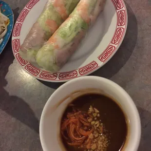 Spring rolls 5/6/15 still warm so freshly wrapped!!!!