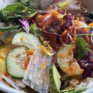 Chicken & Rice Paper Salad