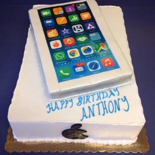 Iphone Birthday Cake by Lily Sweets of W Bloomfield Hills, MI