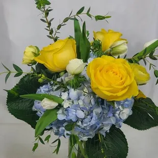 Arrangement from this business for my friend for a new baby boy