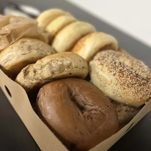 a box of bagels